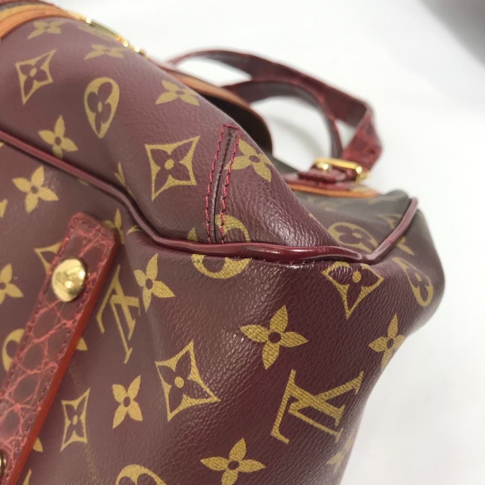 LOUIS VUITTON ルイヴィトン M95580 モノグラム ミラージュ グリート カバン ボストンバッグ ショルダーバッグ クロコダイル 【中古】_画像7