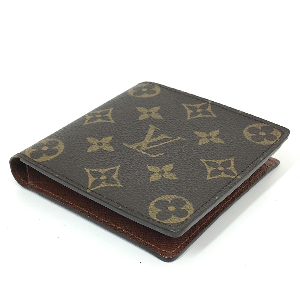 LOUIS VUITTON ルイヴィトン M61675 モノグラム ポルトフォイユ・マルコ 短財布 2つ折り財布 メンズ【中古】_画像4