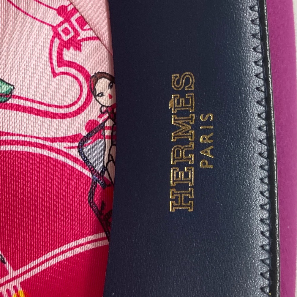 HERMES エルメス シルクイン ロングブリム 帽子 ハット帽 リボン ハット ウール パープル レディース【中古】美品_画像8