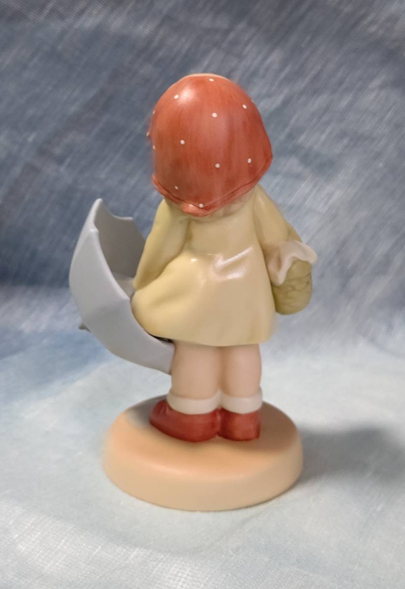 マーベル ルーシー アトウェル メモリー オブ イエスタデー エネスコ社 女の子 傘 雨上がりには虹が 数量限定生産作品 陶器人形 置物 レア_画像3
