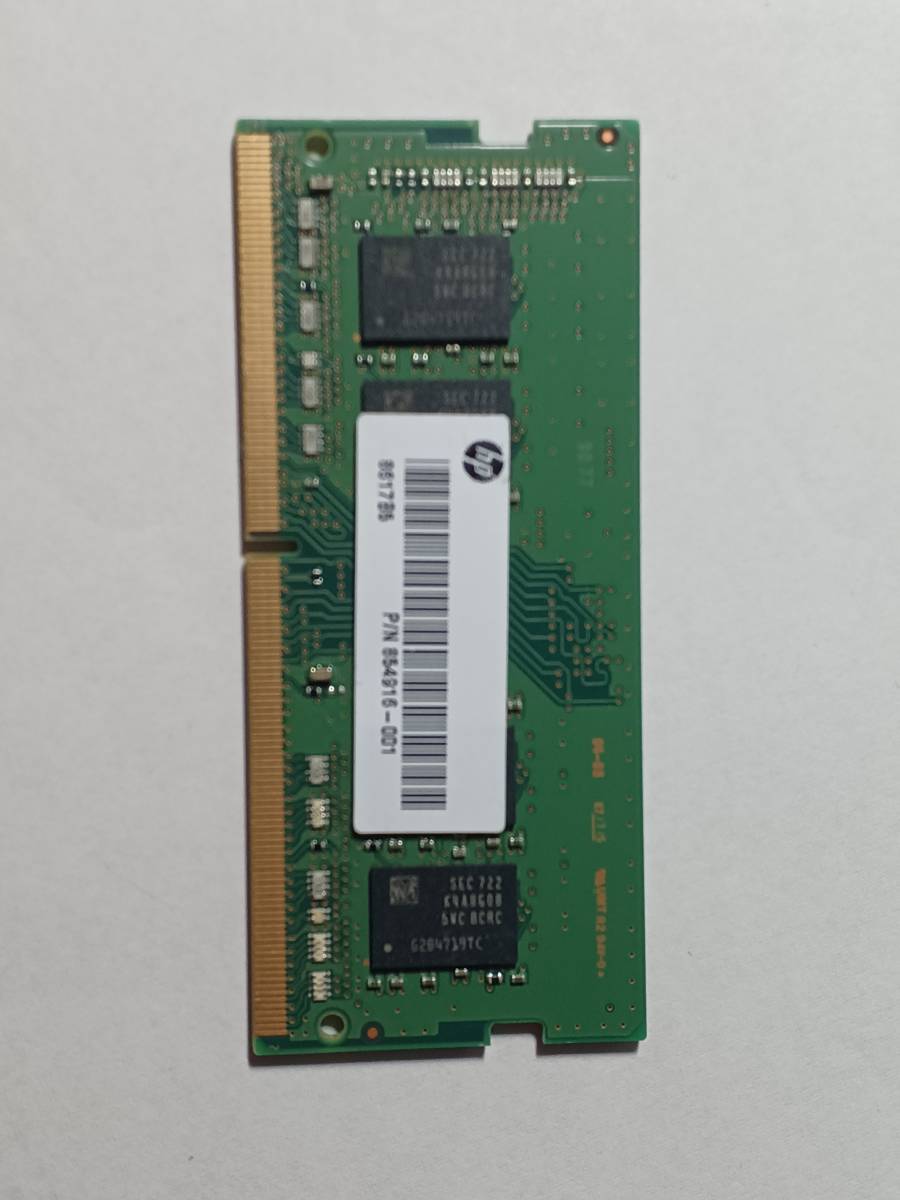 純正 SAMSUNG RAM DDR4 PC4-2400T 稼働 8G 1枚 8GB HP Dell Thinkpad 4G 4GB x260 x270 t460 L580 E480 T570 L390 450 G5 G6 G4 7290 7280_画像2