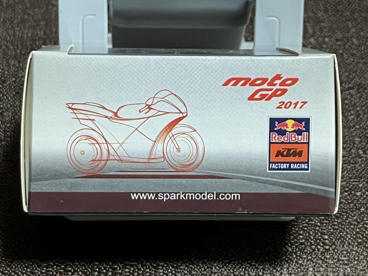 Spark model スパークモデル 1/43 KTM RC16 No.38 - Red Bull KTM Factory Racing 2017 - TBC【M43049】Minimax バイク_画像2