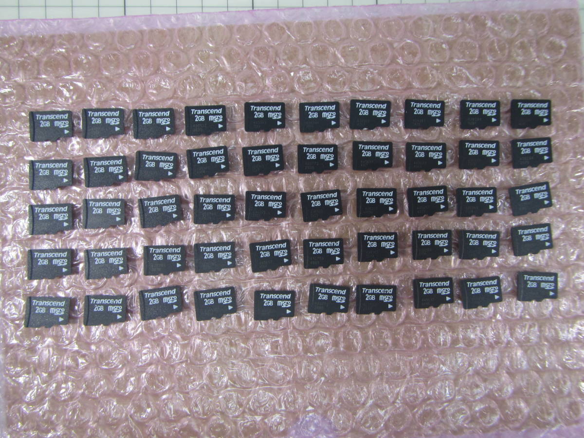 Tra02G50 ★☆★☆ Trancend トランセンド マイクロSDカード microSD 2GB （50枚） ☆★☆★_画像1
