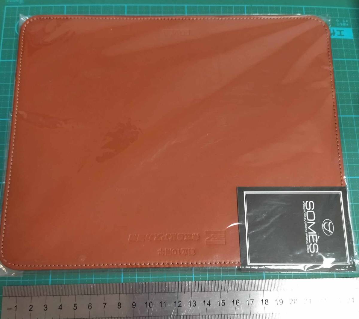 国産】 10周年記念 アスカ運輸 レザー マウスパッド 革製 サドル