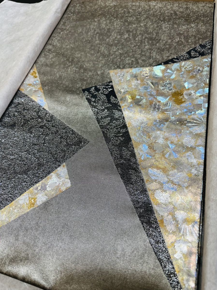 日舞家所蔵品☆【極美品】西陣名家機元「鷹匠謹製」79万 美術工藝織