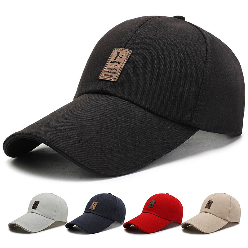 キャップ メンズ 帽子100%コットンUVカット 夏新品 99％紫外線対策 日焼け防止 野球帽 調整可能 男女兼用 ツバ長いキャップ-白の画像2