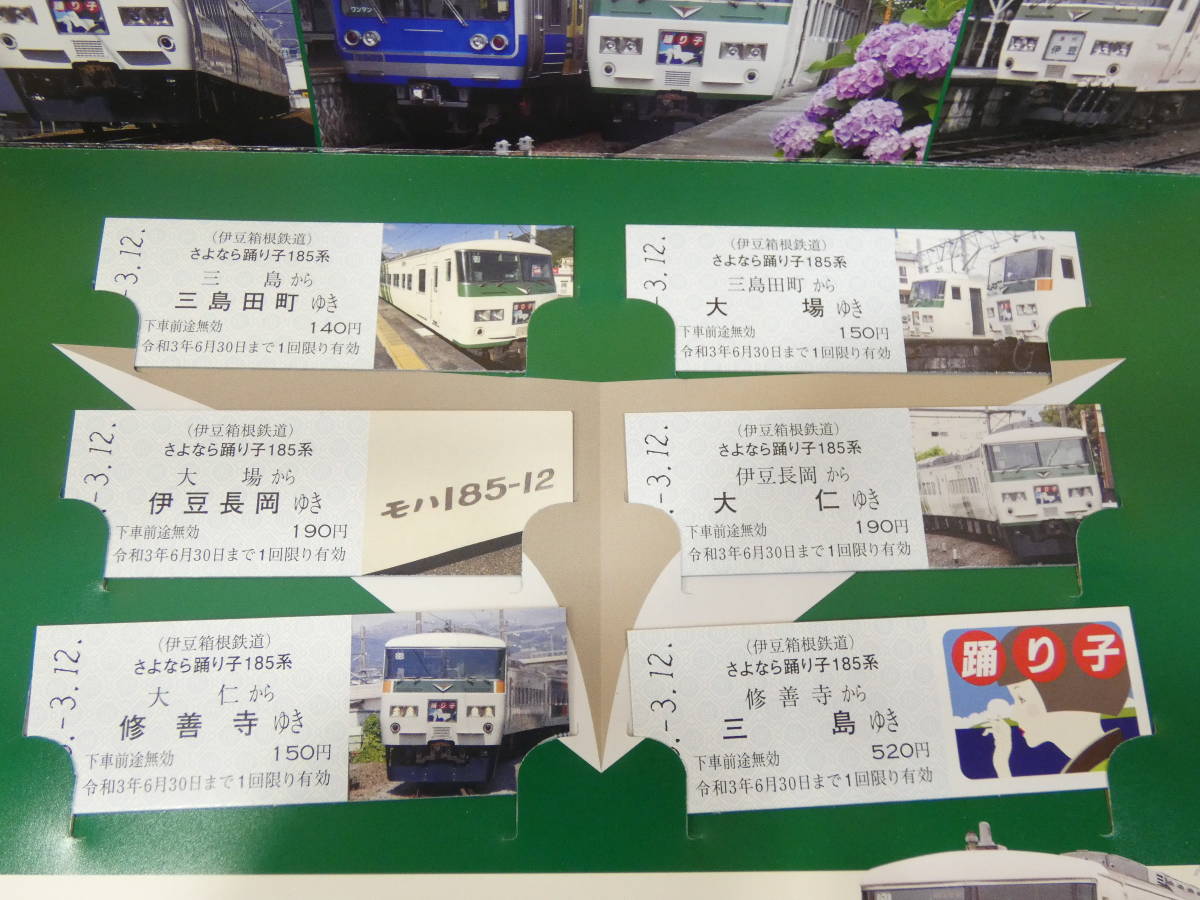 【鉄道切符】　さよなら踊り子185系　記念乗車券　2021.3.12　伊豆箱根鉄道　J1　S569_画像3