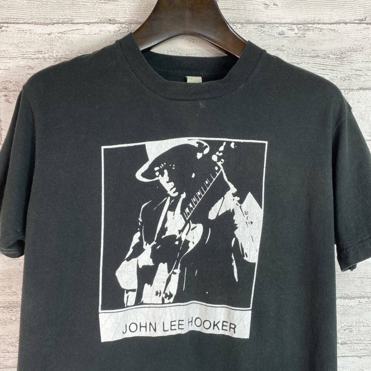 80's John Lee Hooker ヴィンテージTシャツ USA製 vintage ビンテージ プリントTシャツ ブラックミュージック XL