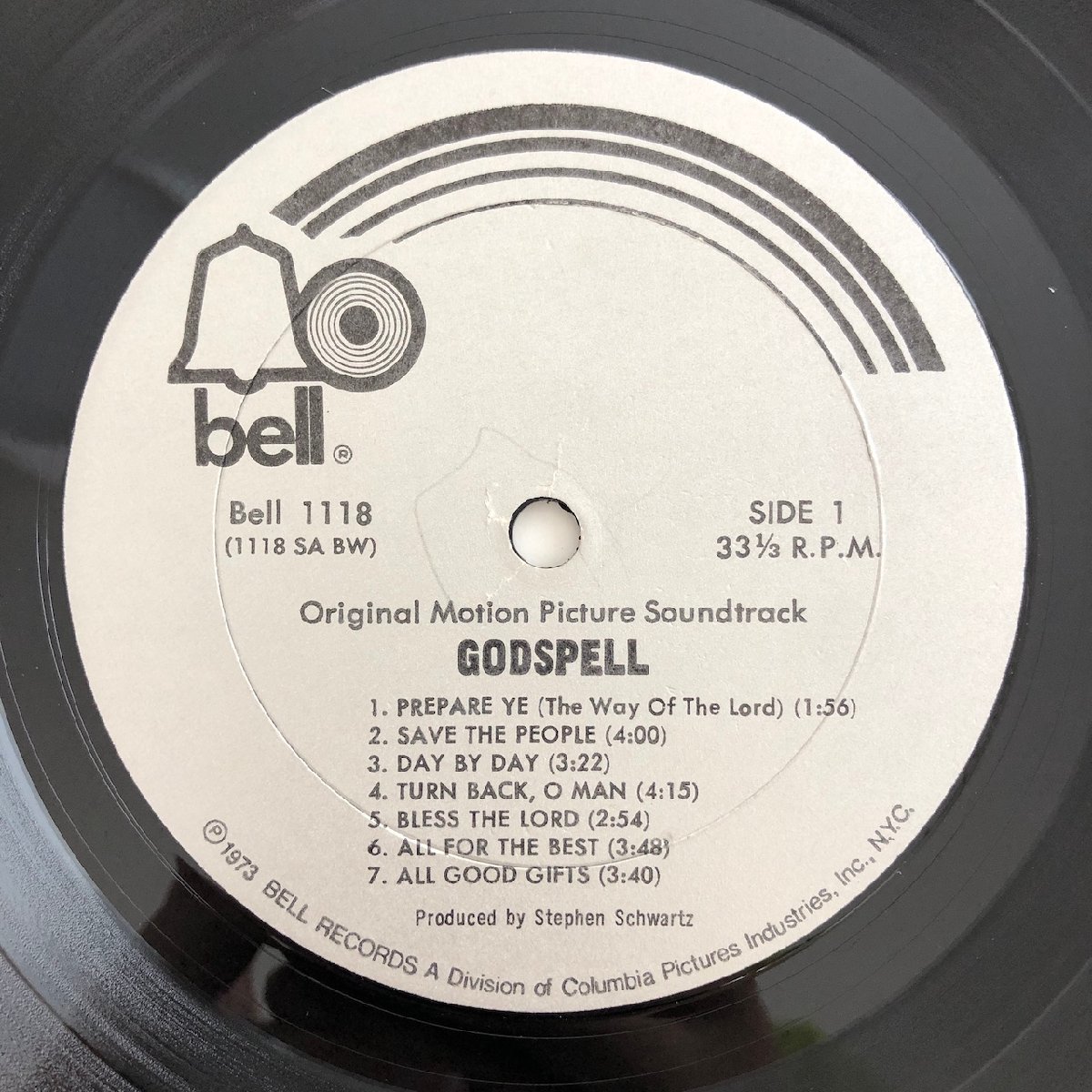 LP/ OST / STEPHEN SCHWARTZ / GODSPELL / US盤 BELL BELL1119 30822_画像3