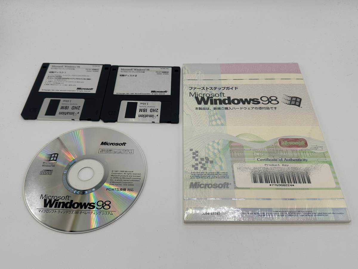 送料込み】Microsoft Windows 98 PC/AT互換機対応 起動ディスク付き