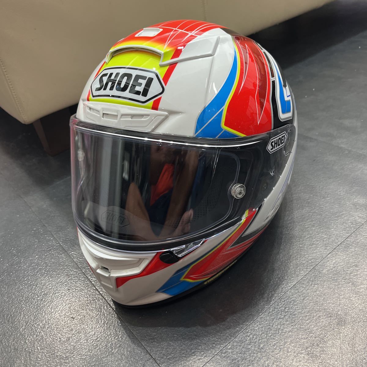 쇼웨이 SHOEI X-Fourteen/X-14 ASSAIL/아세일 TC-10 RED/WHITE 사이즈