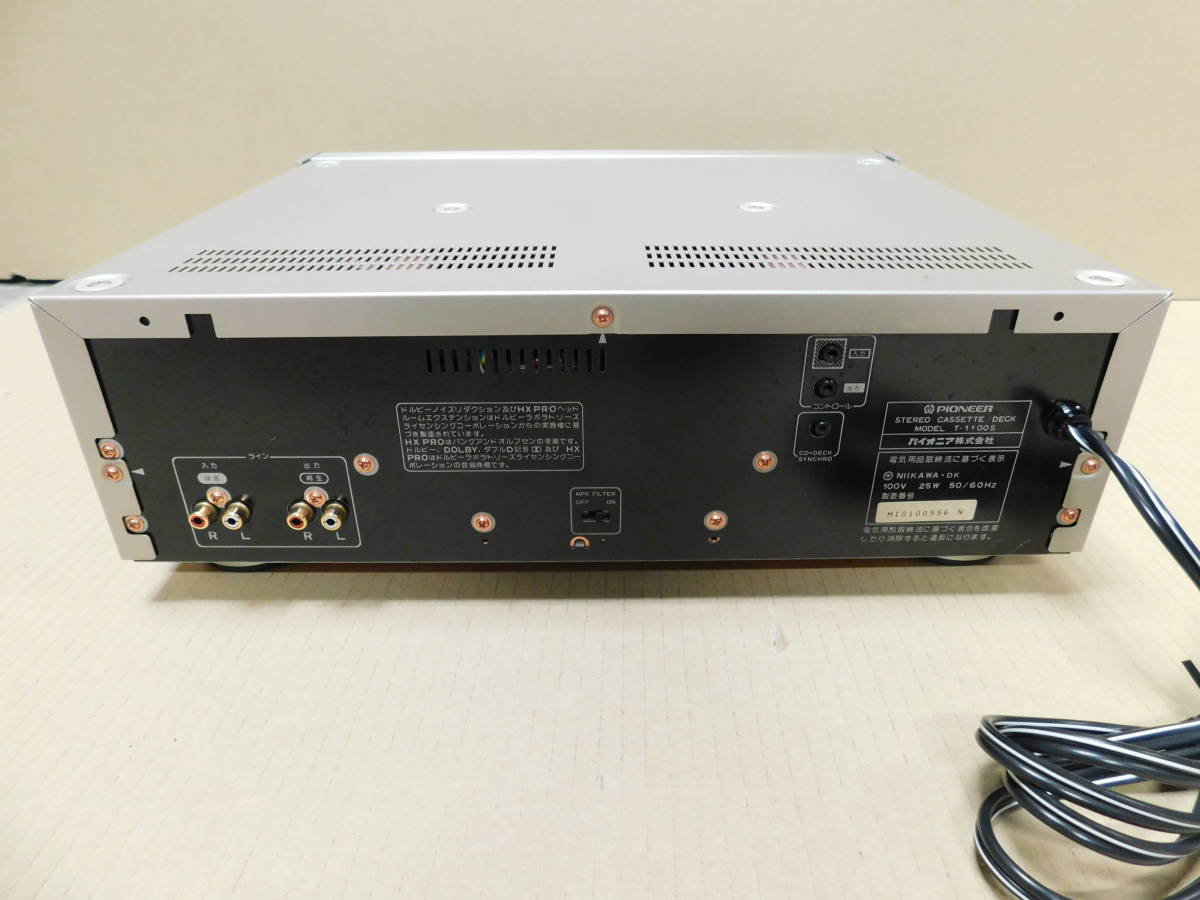 PIONEER パイオニア 【T-1100S】 STEREO CASSETTE DECK ステレオ PIONEER パイオニア 【T-1100S】 STEREO CASSETTE DECK ステレオ