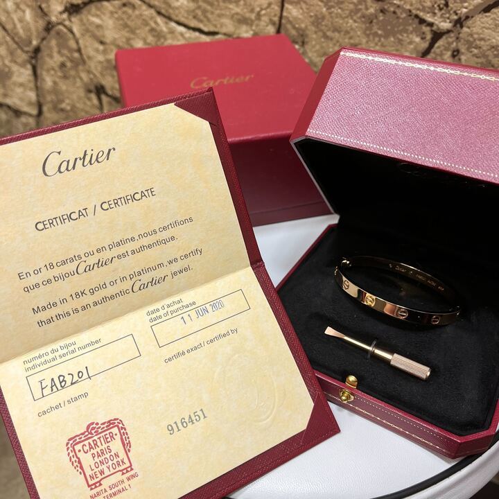 ☆箱・ギャランティーカード付き☆ Cartier カルティエ Au750