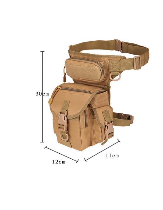  leg bag men's waist bag body bag shoulder bag military bag bag Biker pair black new goods 