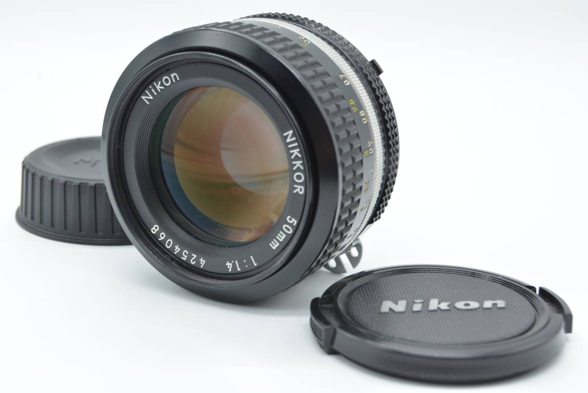 海外ブランド f1.4 50mm Nikkor 【綺麗な光学】Nikon Ai #82258 単焦点