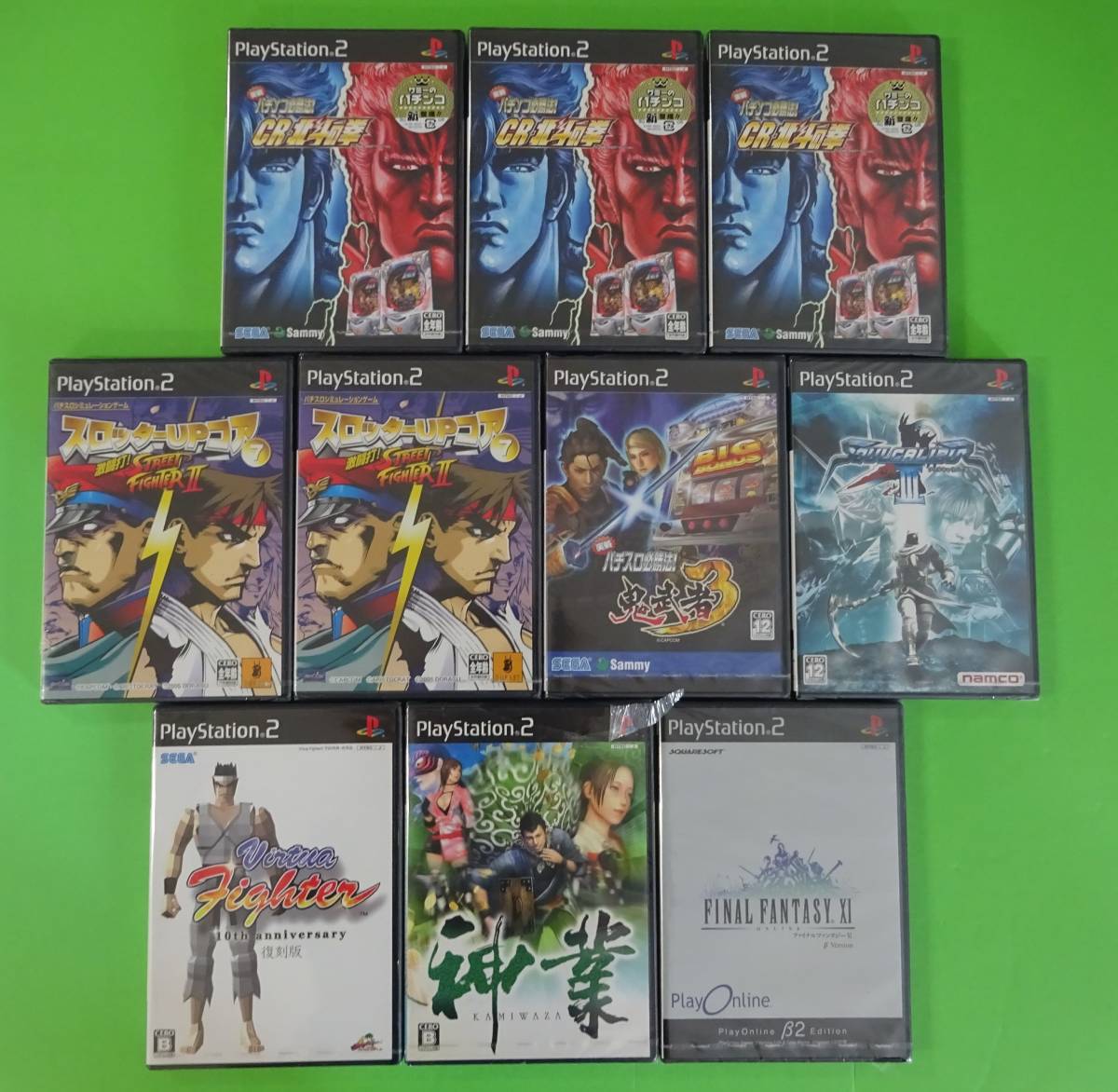 052) 未開封 PS2ソフト 10本セット CR北斗の拳/ストリートファイター