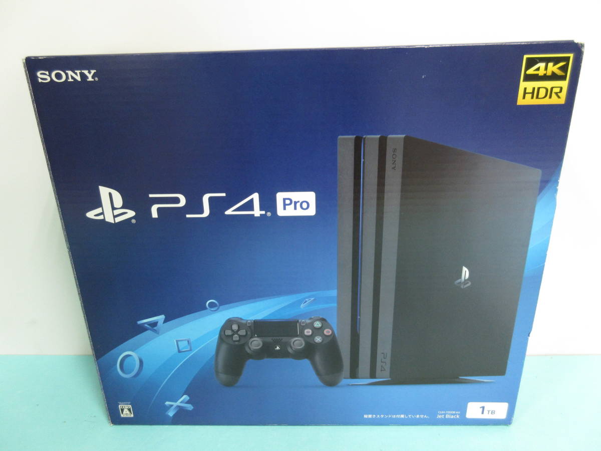 071) 中古Playstation4 Pro PS4 本体ブラックCUH-7200 1TB|跨買TOKUKAI