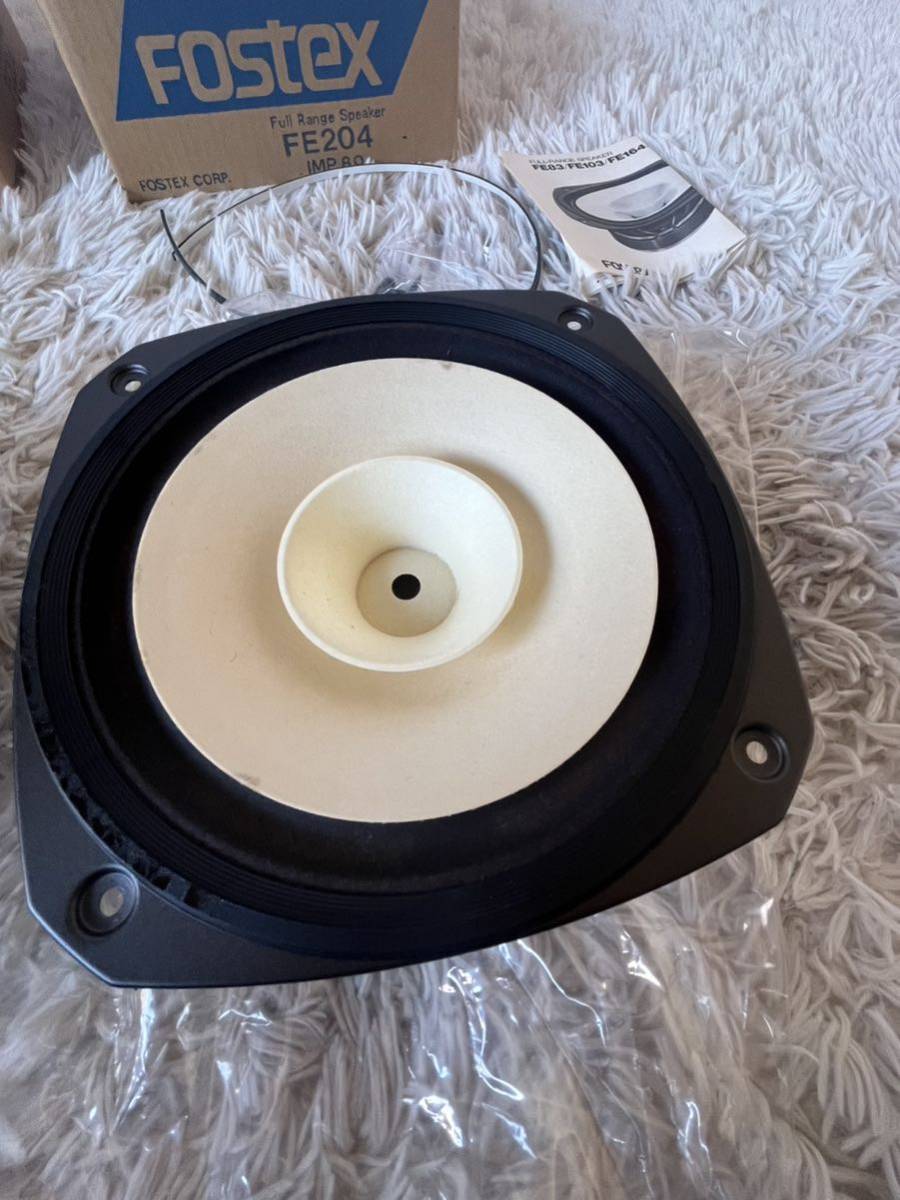 FOSTEX フォステクス FE204 スピーカーユニット ペア 箱 説明書 FOSTEX フォステクス FE204 スピーカーユニット ペア 箱 説明書