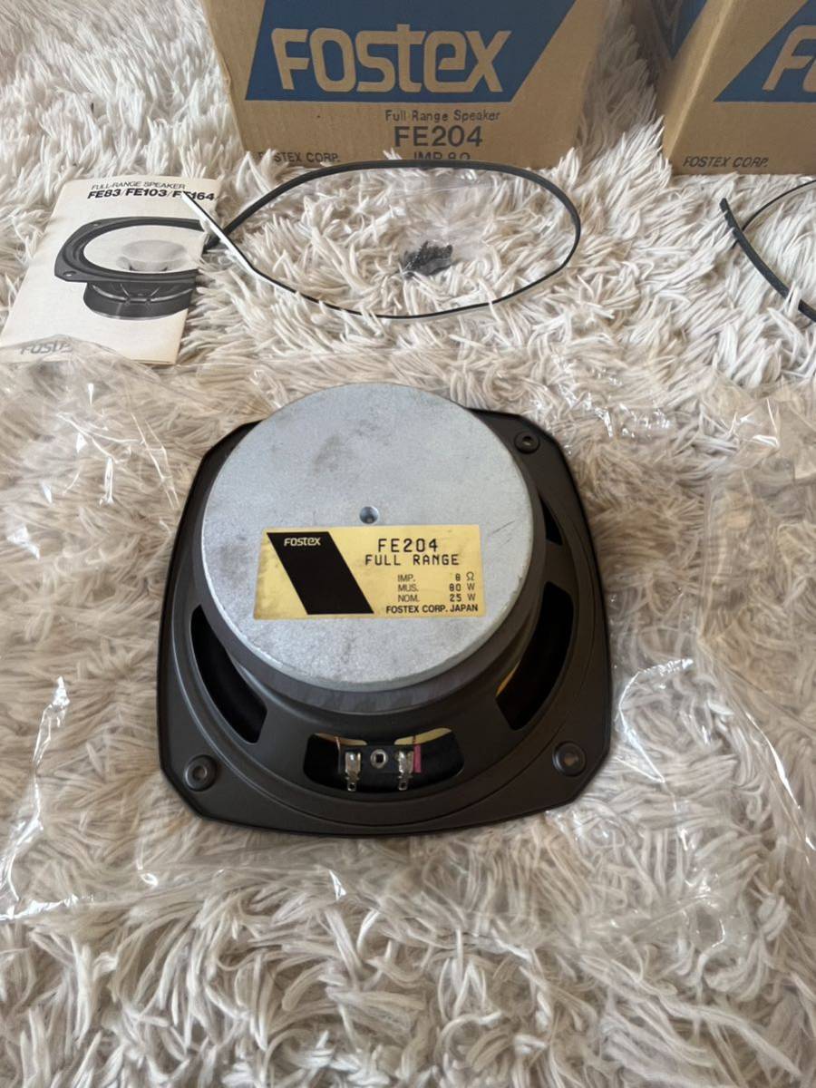FOSTEX フォステクス FE204 スピーカーユニット ペア 箱 説明書 FOSTEX フォステクス FE204 スピーカーユニット ペア 箱 説明書