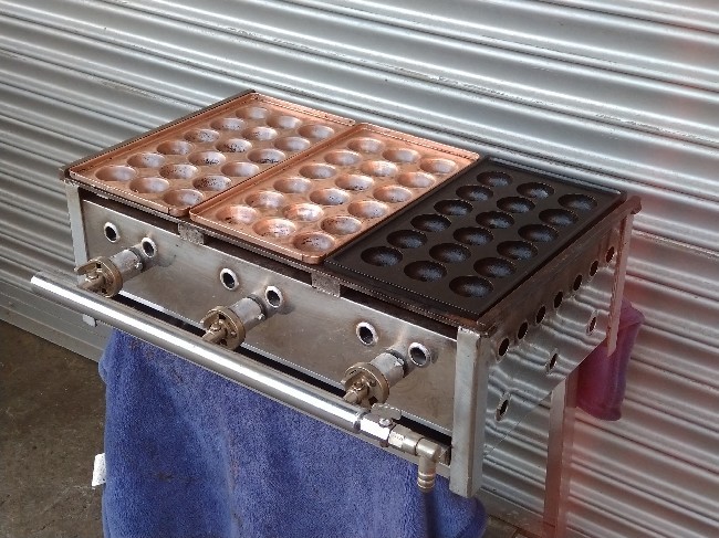たこ焼き器 18穴 3連 都市ガス用 厨房機器 たこ焼き器 18穴 3連 都市ガス用 厨房機器