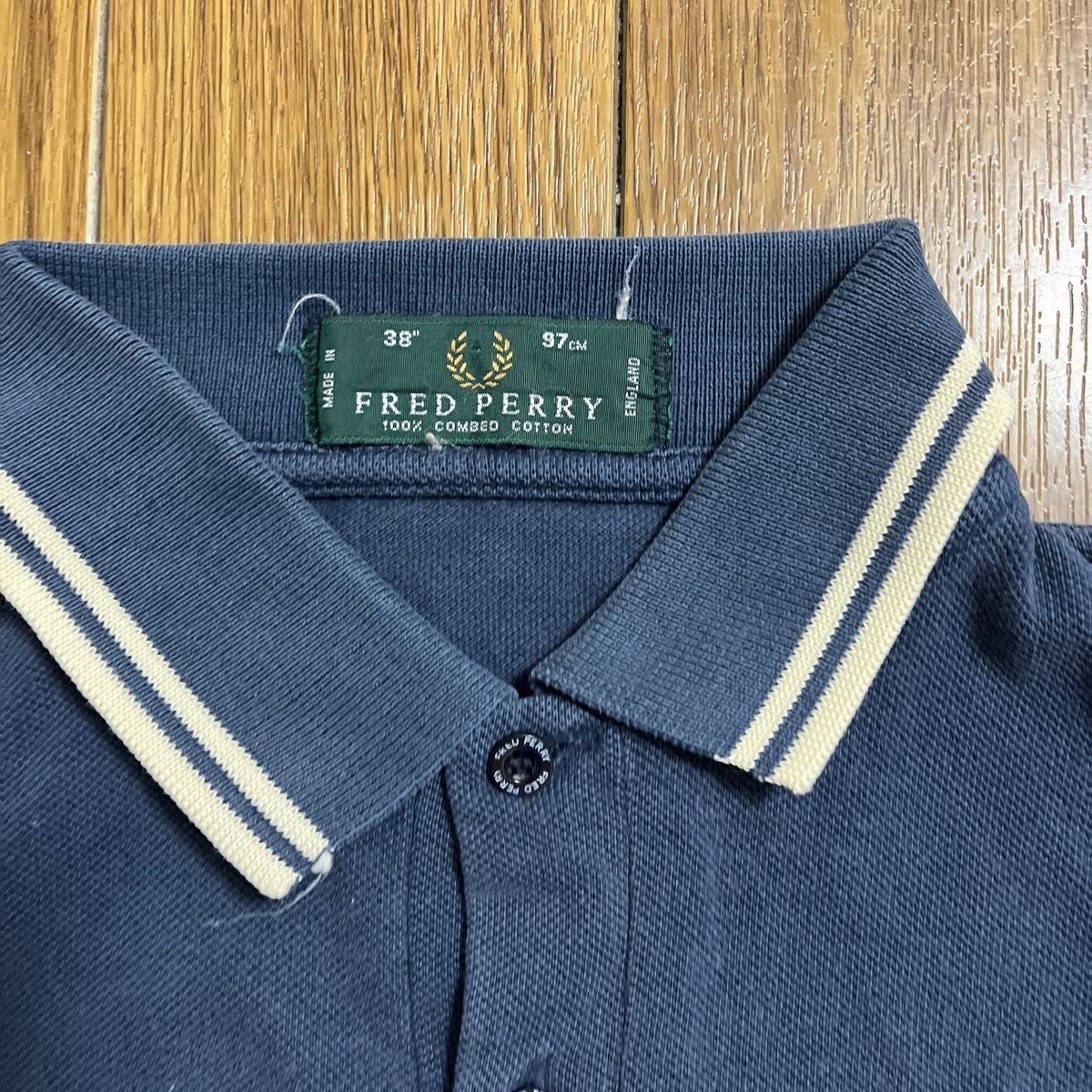FRED PERRY イギリス製 ポロシャツ フレッドペリー ビンテージ　38