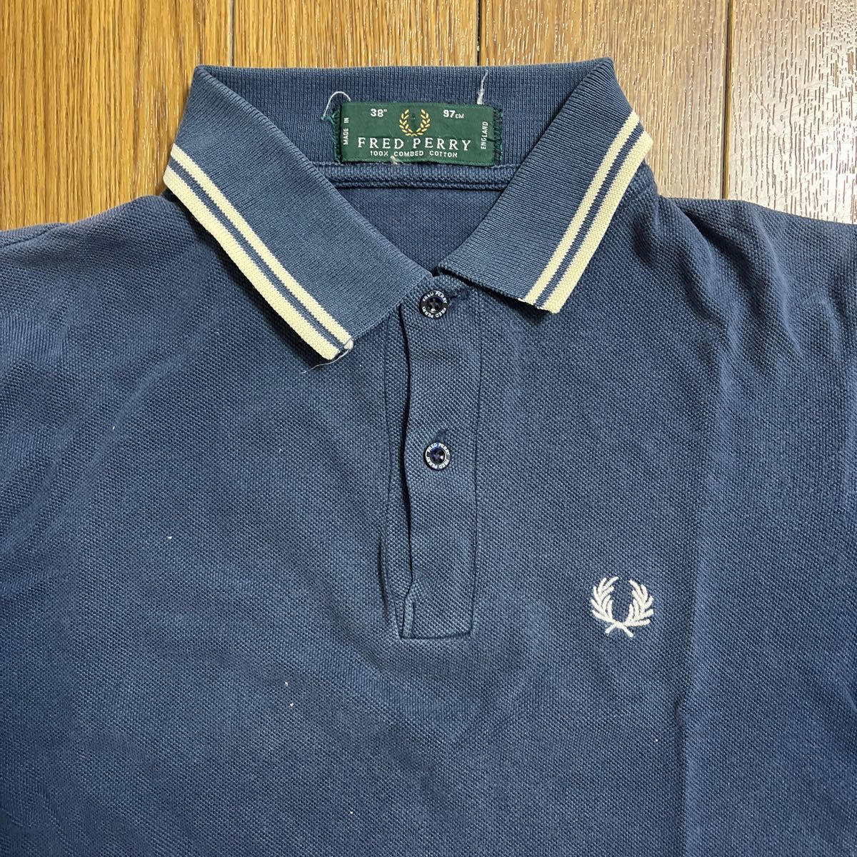 FRED PERRY イギリス製 ポロシャツ フレッドペリー ビンテージ　38