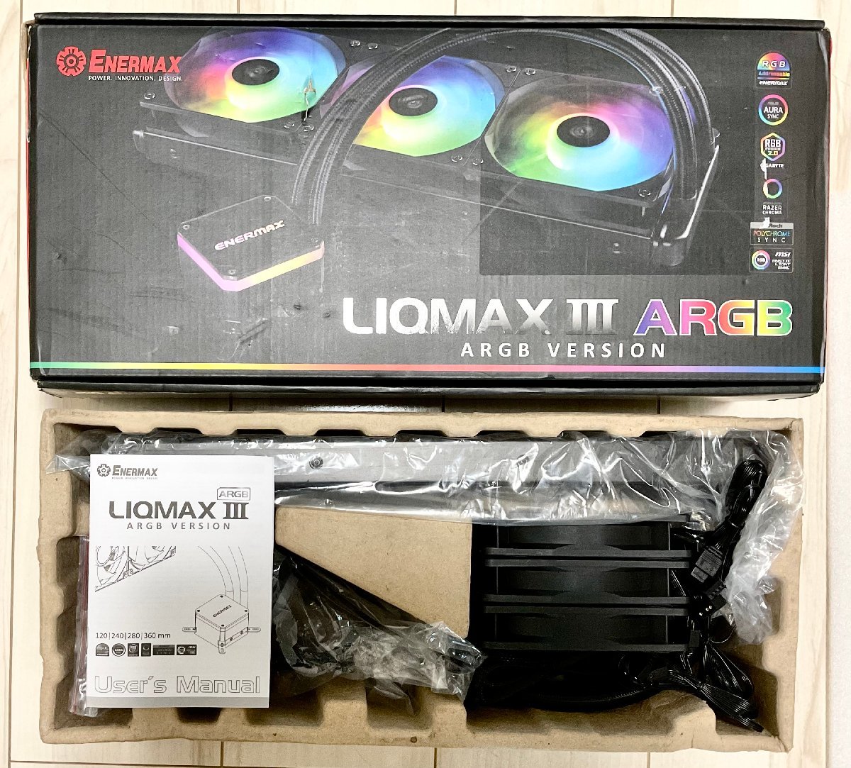 色々な ENERMAX アドレッサブル型RGB LED水冷CPUクーラー