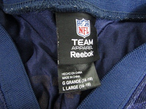 ネコポス可能　Reebok リーボック　NFL　RODGERS アメフト　ゲームシャツ　youth L_画像3