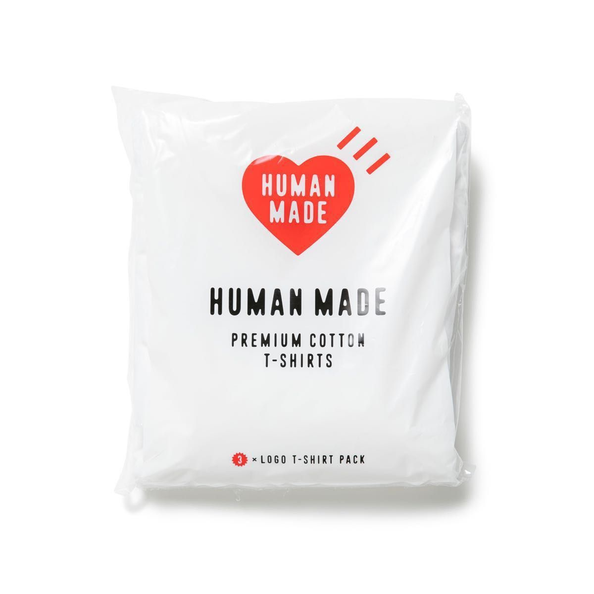 HUMAN MADE 3パックTシャツ　白　XL 