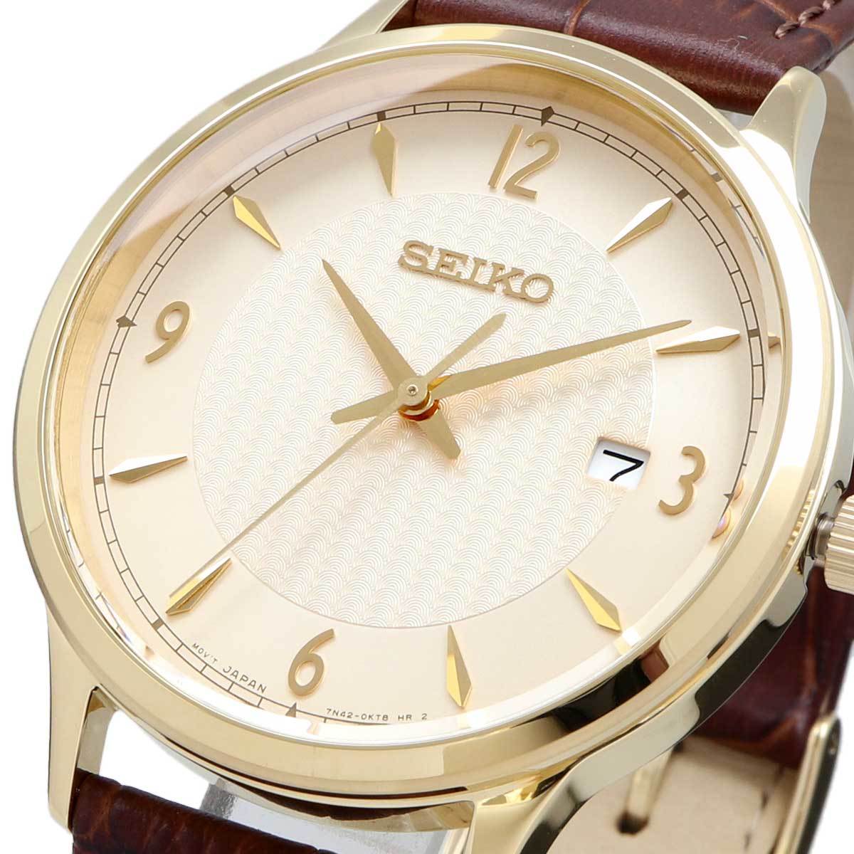 SEIKO セイコー 腕時計 メンズ 海外モデル クォーツ シンプル ビジネス カジュアル SGEH86P1