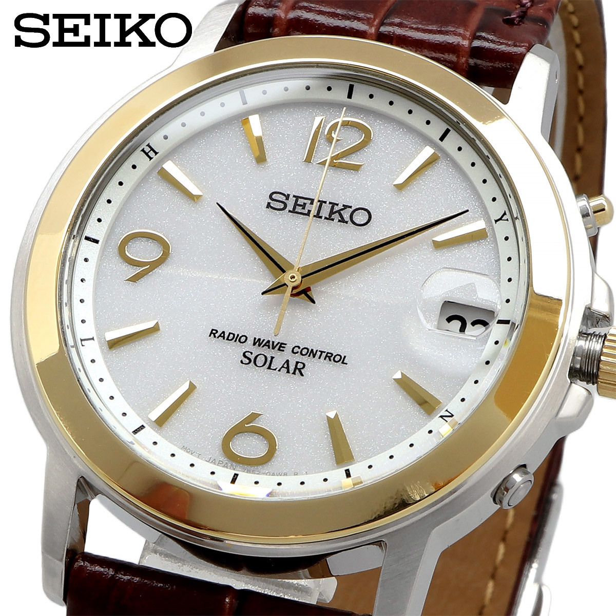 SEIKO セイコー 腕時計 メンズ 国内正規品 電波時計 ソーラー SPIRIT スピリット SBTM192