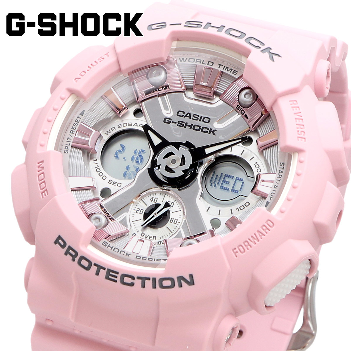 CASIO カシオ 腕時計 メンズ G-SHOCK Gショック 海外モデル アナログ デジタル レディース GMA-S120NP-4A