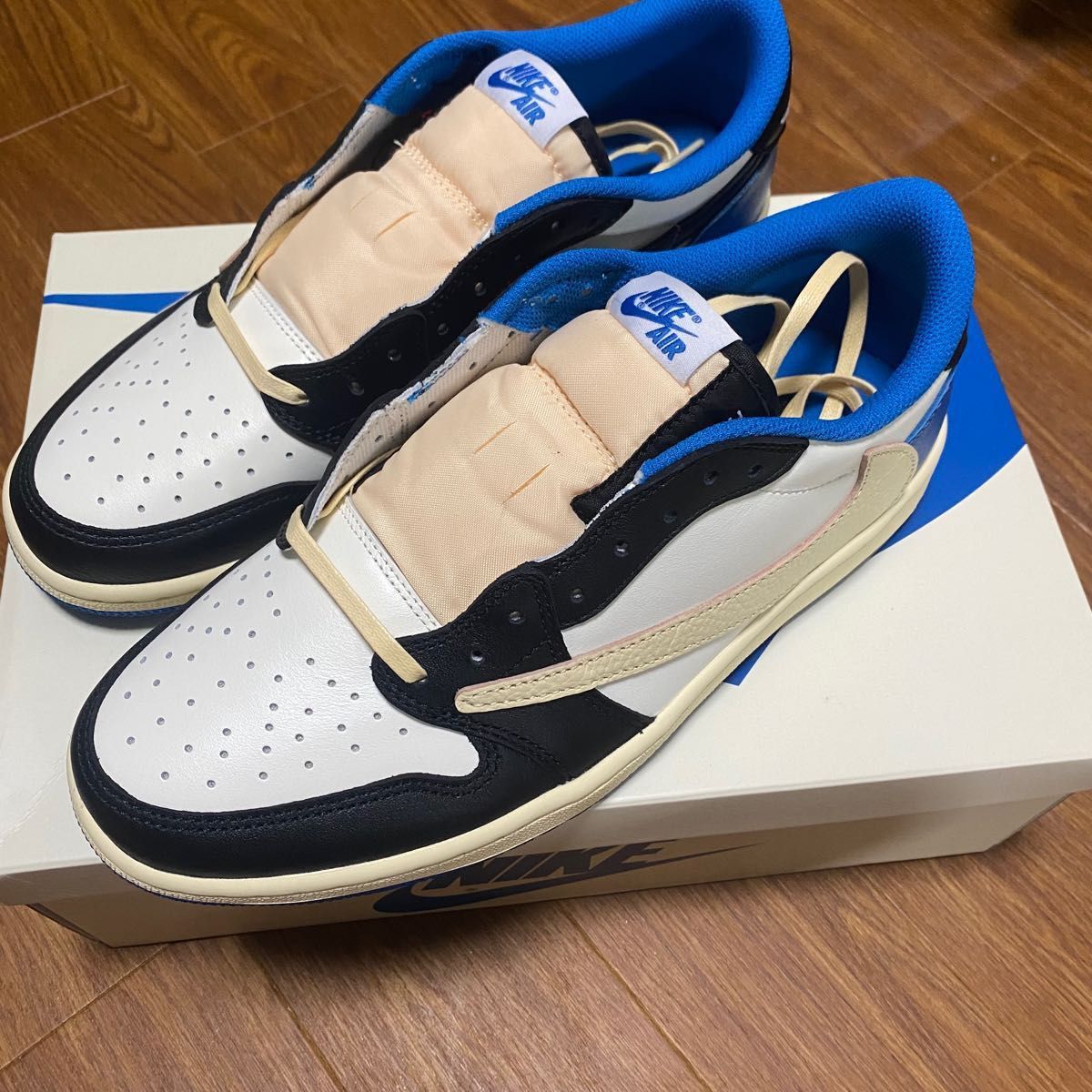 Travis Scott Fragment Nike Military Blue トラフグ 28cm 黒 Travis Scott Fragment Nike Military Blue トラフグ 28cm 黒