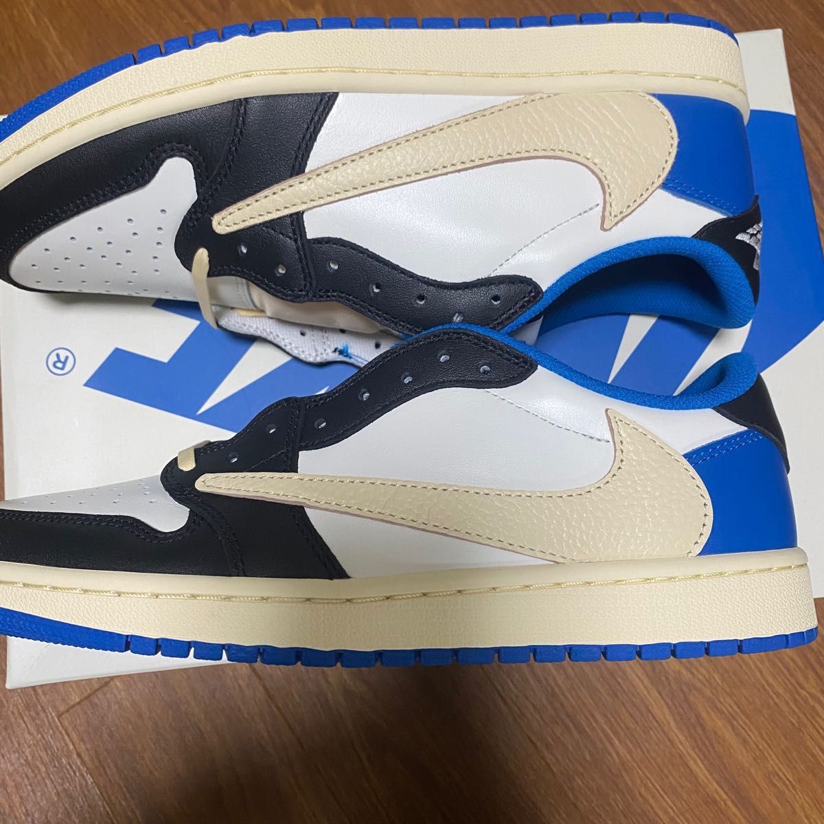 Travis Scott Fragment Nike Military Blue トラフグ 28cm 黒 Travis Scott Fragment Nike Military Blue トラフグ 28cm 黒