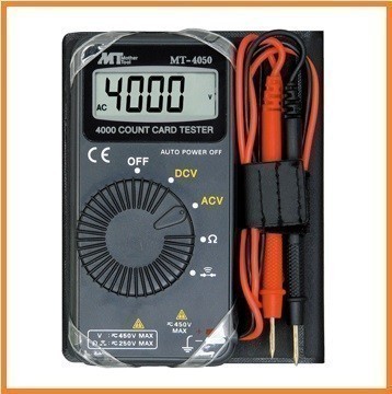 マザーツール カード型 デジタルマルチメーター 小型デジタルテスター MT-4050 検電器 通電 テスター_画像1