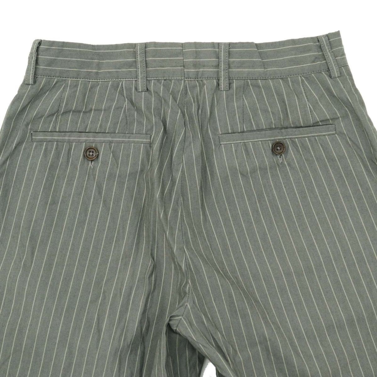 イタリア製★ John Varvatos ジョンバルベイトス 春夏 ストレッチ ストライプ スラックス パンツ Sz.44　メンズ グレー　A3B02382_5#P_画像6