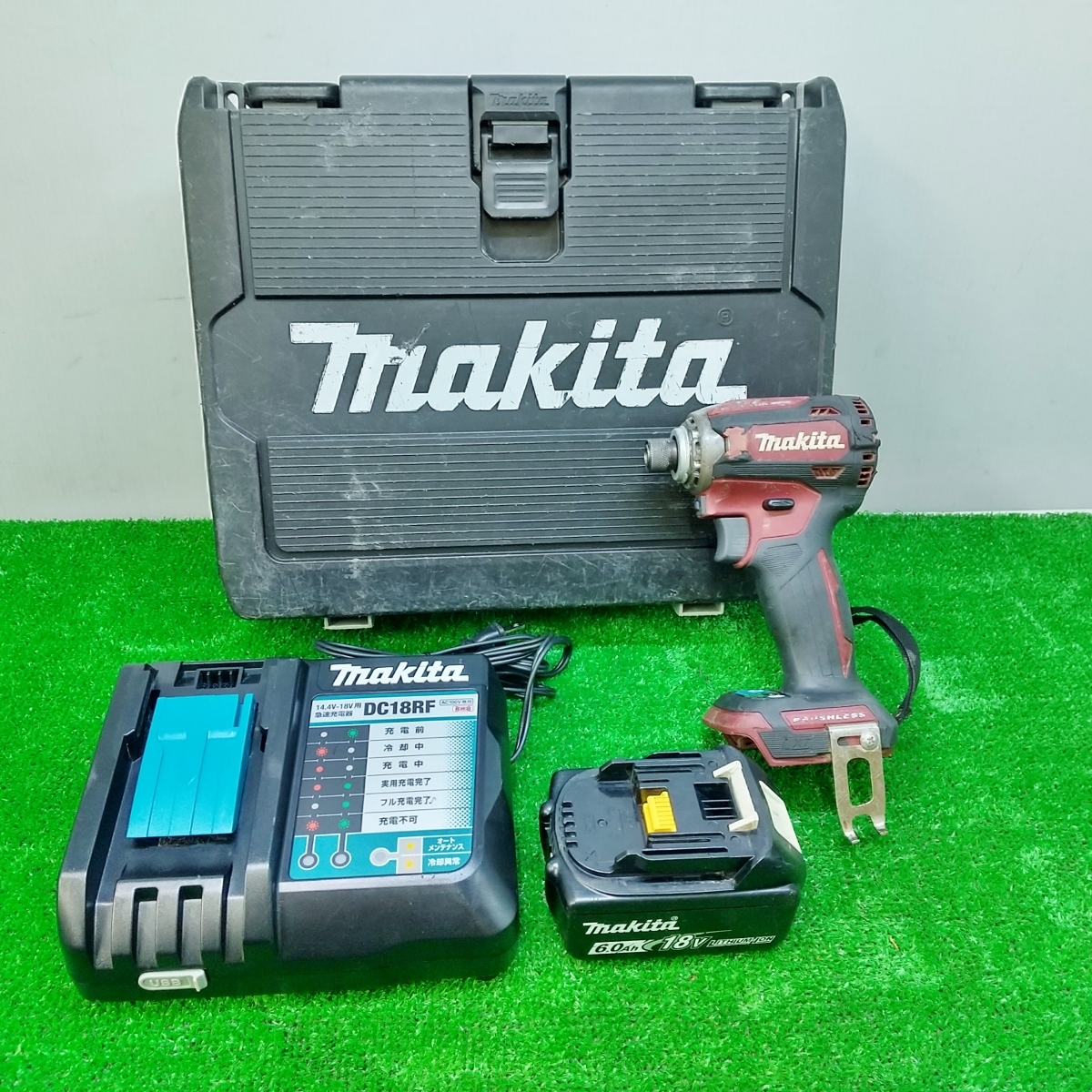 新品入荷 中古 makita マキタ 18V インパクトドライバ 6.0Ahバッテリ1