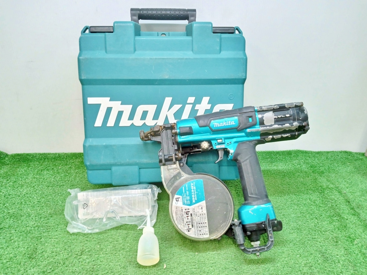本物の 中古 makita AR411HRM ねじ打ち機 エアビス打ち機 高圧 41mm マキタ エア釘打機 本物の 中古 makita AR411HRM ねじ打ち機 エアビス打ち機 高圧 41mm マキタ エア釘打機