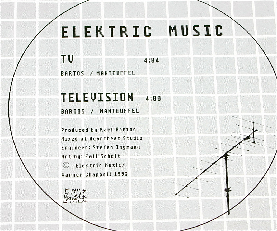 Elektric Music エレクトリック ミュージック TV ドイツ盤CDs Karl Bartos カール バルトス Kraftwerk クラフトワーク Electric_画像2