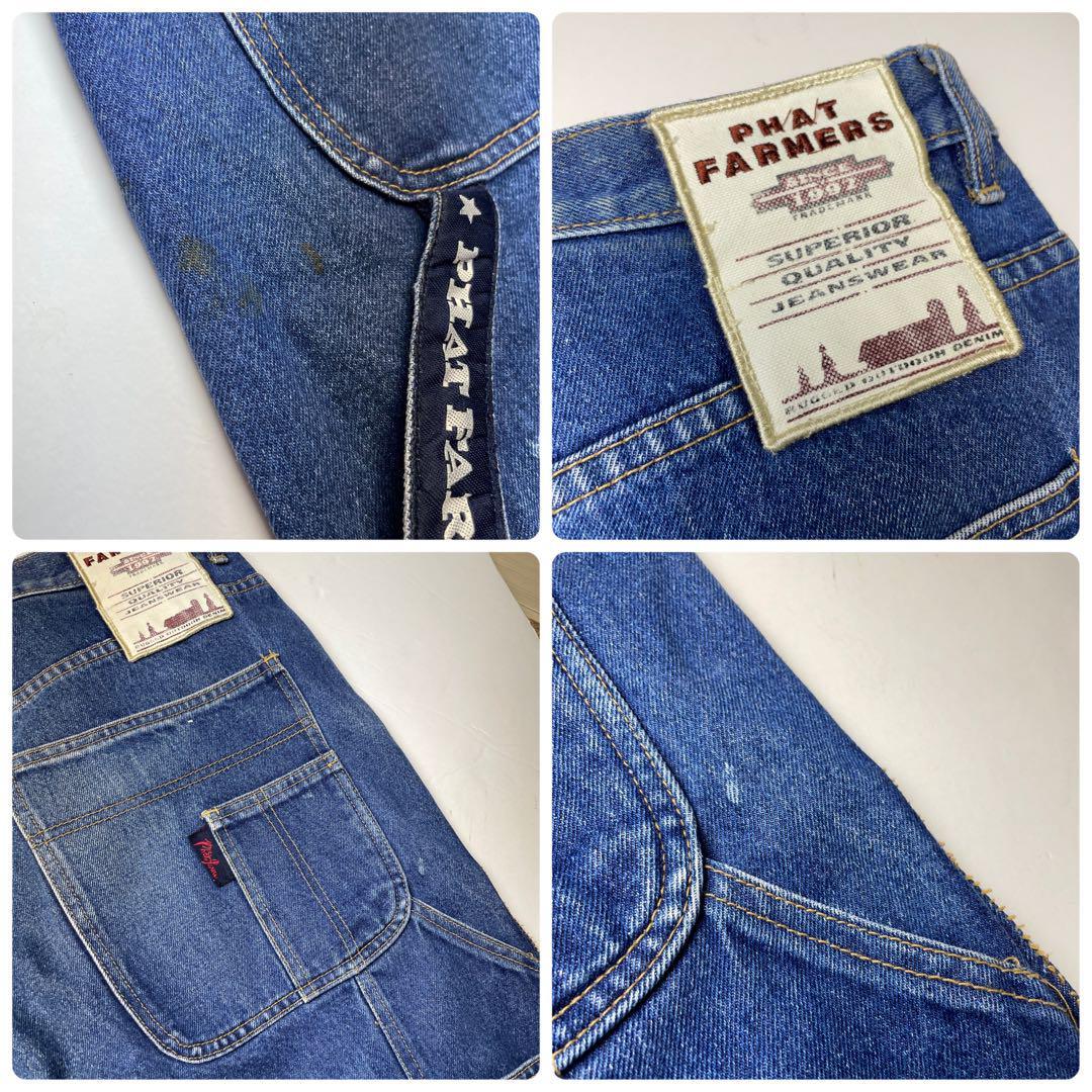 PHAT FARM ファットファーム バギーデニム ペインターパンツ PHAT FARM ファットファーム バギーデニム ペインターパンツ