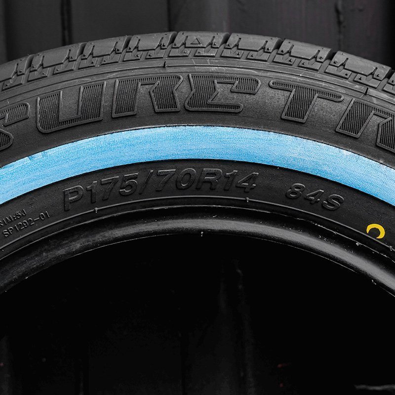 SALE ホワイトリボンタイヤ14インチ SURE TRAC 175/70R14　2本（シュアトラック）（ローライダー USDM インパラ タウンカー キャデ）_画像4