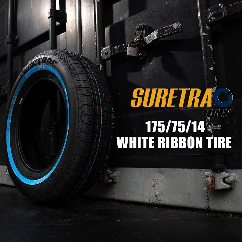 SALE ホワイトリボンタイヤ14インチ SURE TRAC 175/75R14　2本（シュアトラック）（ローライダー USDM インパラ タウンカー キャデ）_画像6