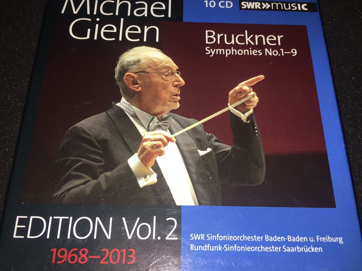 10CD ギーレン ブルックナー 交響曲 全集 1 2 3 4 5 6 7 8 第9番 バーデンバーデン 南西ドイツ放送交響楽団 Bruckner Complete Gielen