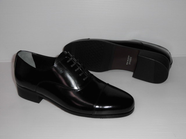 セール 25.5cm Luuigi Valentino LV2906 黒 紳士 靴 メンズ 冠婚葬祭 ストレートチップ 日本製 革靴 礼装 フォーマル ビジネス シューズ