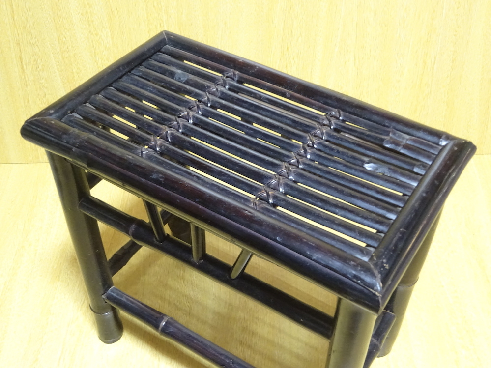 ■即決■ 竹製 木製 椅子 和風 ベンチ レトロ アンティーク_画像4