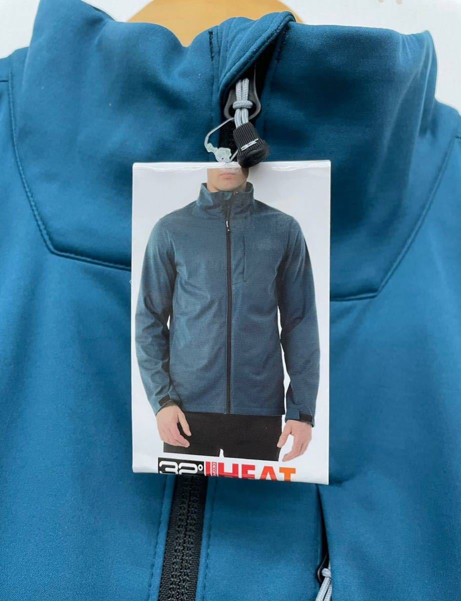 新品■32°HEAT メンズ フルジップ ジャケット XL ブルー系 薄手であったかい 春秋冬 大きいサイズ_画像6