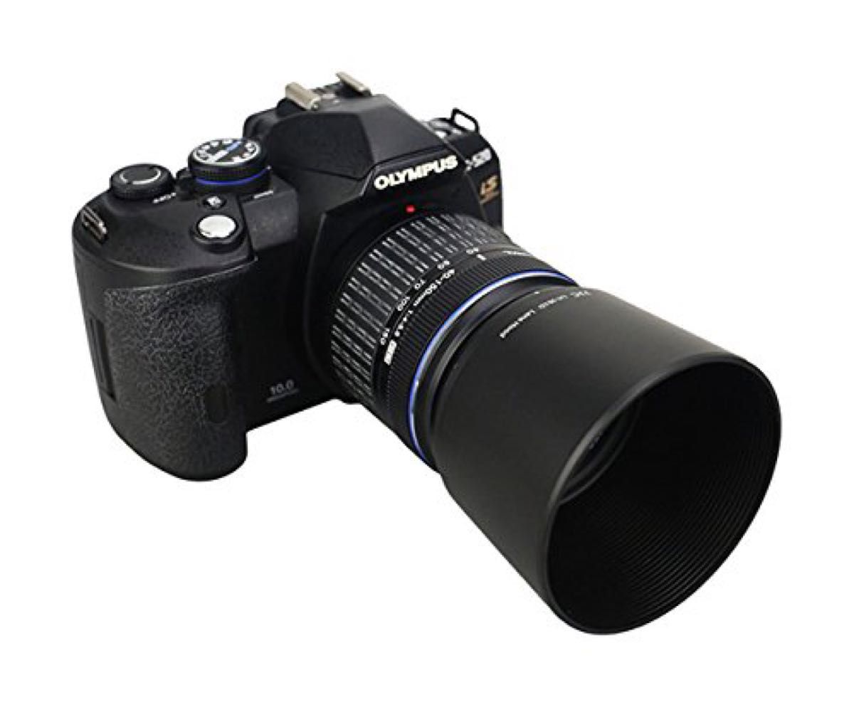 JJC LH-J61D ブラックバヨネットレンズフード オリンパス 40-150mm f/4-5.6 Zuiko EDズームレンズ