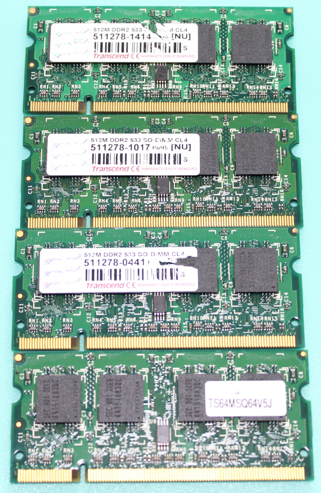 Transcend/DDR2/533/SO DIMM/512MB/4枚/0803-14_画像1