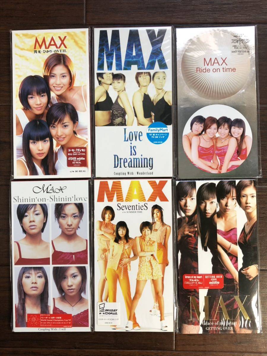 ◆◇【6枚】未使用 8cm CD MAX「Grace of my heart」「閃光ひかりのVEIL」「Ride on time」「Sevenyies」他 ゆうパケット発送 ◇◆_画像1