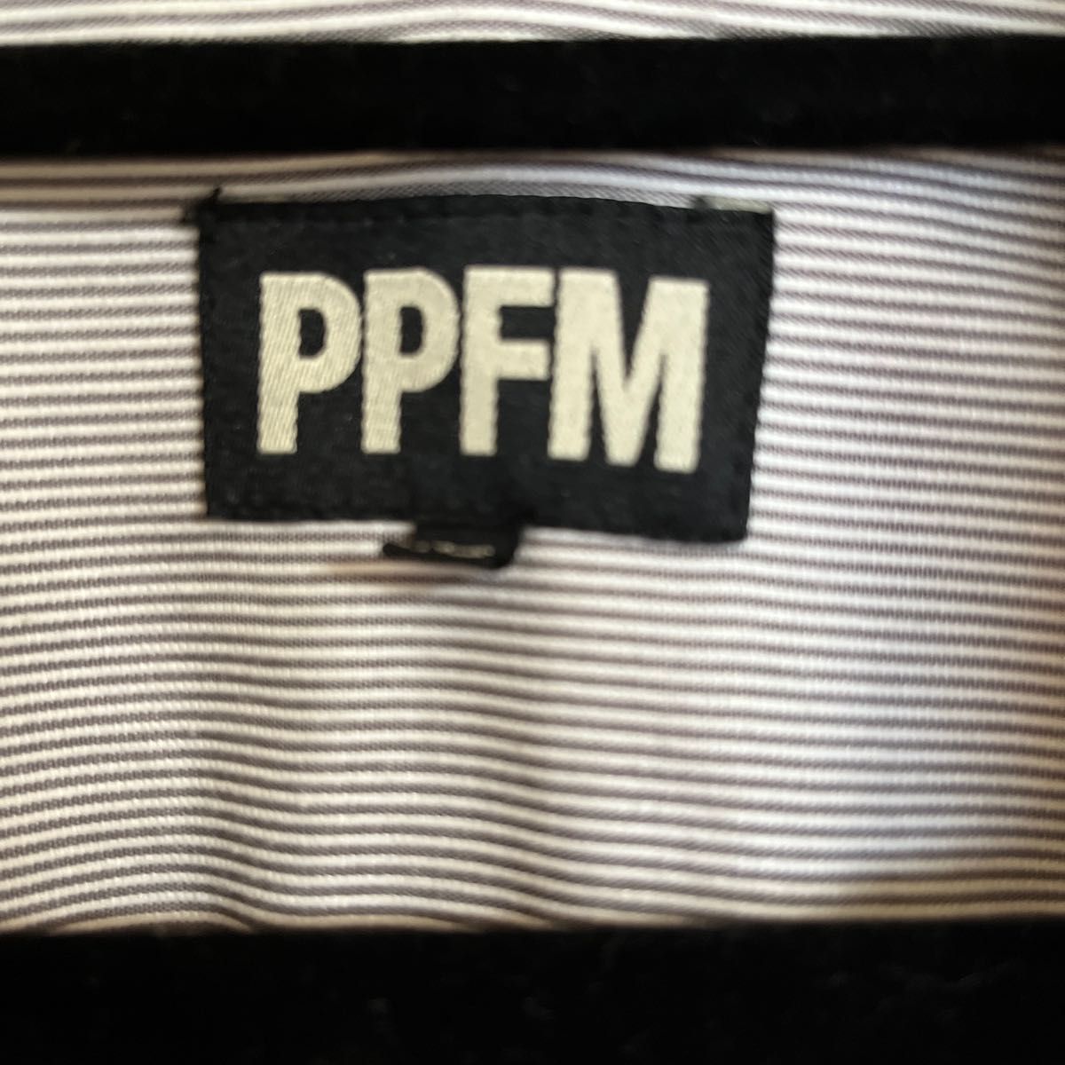 PPFM シャツ　ストライプ　半袖